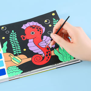 26.5*19.5CM Graffiti arriva libro con immagine da colorare ad acquerello per bambini che colorano libri da disegno ad acqua Set di giocattoli per bambini - Product Image 5