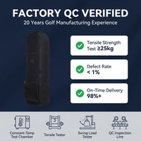 OEM 휠형 소프트 골프 여행 가방 600D 폴리에스터 경량 항공사 승인 클럽 캐리어 (브랜드 리테일러 및 유통업체용)