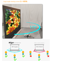 Écran de projection alr motorisé, 2 pièces, 100 pouces, avec cristal pour projecteur 3d 4k