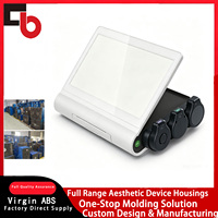 Appareil de test personnalisé bicolore avec écran large inclinable et pliable, trois sondes latérales, emplacement d'imprimante intégré, coque en plastique moulée sur mesure