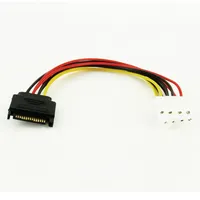Cable de Extensión de Alimentación SATA Macho a IDE Hembra de 4 Pines para Disco Duro, Cable Divisor de 15 Pines SATA a IDE de 4 Pines