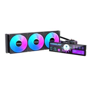 Refroidisseur liquide haute performance 320W TDP, écran 9,16 pouces, graphismes personnalisés, débit d'air 82CFM, ventilateur 2500RPM, compatible Intel et <span class=keywords><strong>AMD</strong></span> - Product Image 1