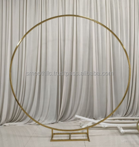 Arche circulaire en métal blanc pour la décoration de scène d'événements de mariage et de fêtes, design personnalisé SMOOTH - Product Image 4