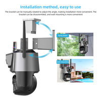 Wistino 4k icsee Double Lentille Détection de Mouvement Alarme Audio Bidirectionnel Coloré Vision Nocturne CCTV Caméra Wifi