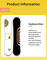 Snowboard pour femmes, hiver, noyau en bois de peuplier, écologique, surdimensionné, adapté à tous les terrains, panneau standard, vis en acier inoxydable renforcé