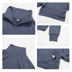 <span class=keywords><strong>Felpe</strong></span> a maniche lunghe da <span class=keywords><strong>donna</strong></span> Pullover <span class=keywords><strong>con</strong></span> <span class=keywords><strong>cerniera</strong></span> mezza Zip e tasche in pile <span class=keywords><strong>con</strong></span> collo alto a <span class=keywords><strong>cerniera</strong></span> - Product Image 3