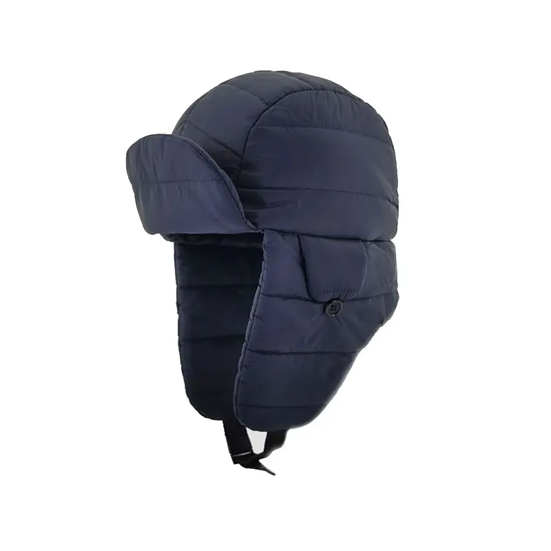 Warm Fashion Ear Flaps men winter hat Earmuffs Protection NYLON outdoor beanie