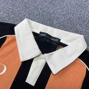 Usine Streetwear Sports Football Jersey personnalisé recadrée surdimensionné Vintage rétro Boxy Football Jersey - Product Image 4