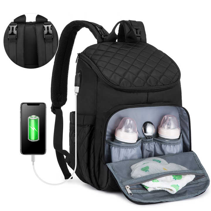Alibaba Diaper Backpack With Bottle Warmer Diaper Bag With Usb