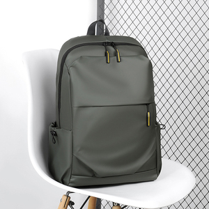 Custom Wholesale Unisex Fashion Casual Computer <b>Laptop</b> <b>Backpack</b> Waterproof Split <b>Leather</b> Student Schoolbag Zipper Hasp Closure - Product Image 2