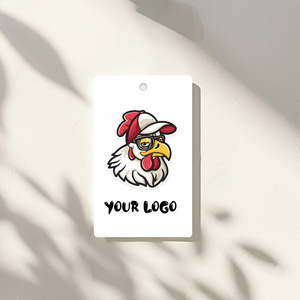 Étiquette à suspendre rectangulaire blanche avec image personnalisée pour chaussettes, autocollants, chaussures et bougies en papier de carton durable - Product Image 4