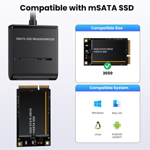 Lector/Grabador de SSD Msata E-Yield con Adaptador USB 3.0 Tipo C para Transferencia de Datos - Product Image 2