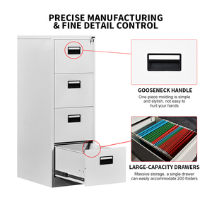 Hot <strong>Sale</strong> 4 Drawer Document Steel <strong>Filing</strong> <strong>Cabinet</strong> Vertical File <strong>Cabinet</strong> 4 Drawer Metal <strong>Cabinet</strong> - Product Image 3