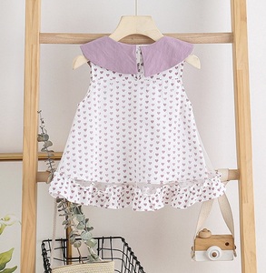 Vestido Tutú Morado de Doble Capa con Lazo y Cuello Alto de Puntos, Estilo Coreano, Importado de China - Product Image 2