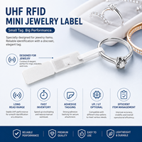 Etiqueta RFID UHF para Joyería 860-960MHz UCODE9, Mini Etiqueta Imprimible Anti-Robo para Gestión de Inventario en Joyerías y Seguimiento de Ventas