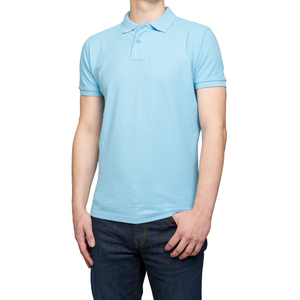 T-shirt pour homme OEM, 100% coton, tissu tricoté, écologique, anti-rides, séchage rapide, respirant, manches courtes, décontracté élégant, couleur unie - Product Image 2