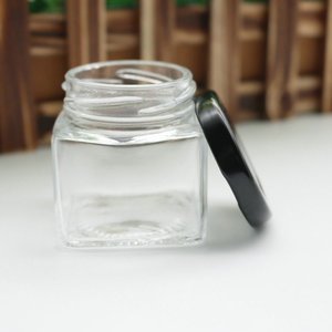 PRETYZOOM Tarros de miel con tapas, botellas de almacenamiento de vidrio de 6.8 fl oz sellados, redondos, mini tarros de miel para almacenamiento de salsa de cocina y mermelada, 6 recipientes