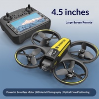 Drone FPV sans balais M23 avec écran intégré, photographie aérienne HD, mini quadricoptère, jouet d'avion RC, transmission vidéo en temps réel