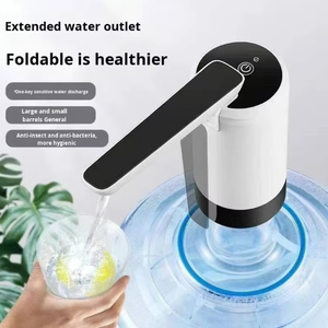 ポータブルで耐久性があり、再利用可能なプラスチック製自動USB充電式飲料水ジャグポンプ、ボトル入りウォーターディスペンサー - Product Image 2