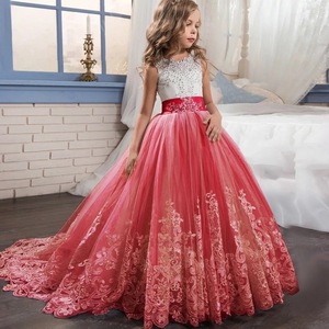 Nuevo Vestido de Fiesta sin Mangas con Estampado Floral de Encaje para Niñas - Product Image 4