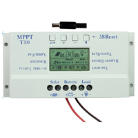 Contrôleur de charge solaire MPPT PWM 10A 20A 30A 40A 60A 80A 12V/24V à principe 0 couche