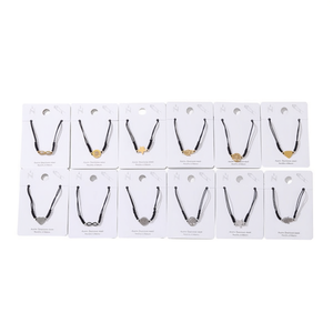 Bracciale a Nodo in Acciaio Inossidabile Nero Stile Misto, Placcato Oro, Accessorio Moda Unisex - Product Image 1