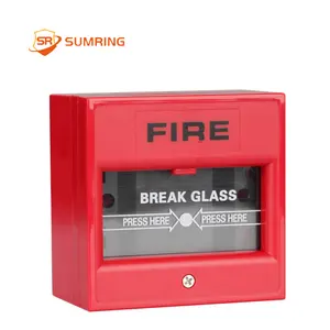 易于安装火灾报警器价格便宜传统火灾报警器颜色可选手动呼叫点碎玻璃