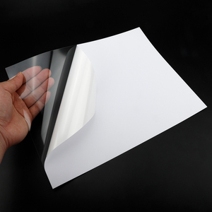 Vinyle adhésif imprimable à jet d'encre brillant mat A3 420x297mm <span class=keywords><strong>feuille</strong></span> de papier autocollant Yupo avec support en plastique transparent PET - Product Image 3