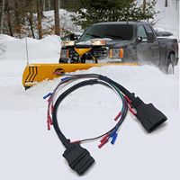 Câble latéral de remplacement pour déneigeuse Western et Fisher 9 PIN SN PLOW 18 1,5 m 12 V avec gaine en cuivre/PVC