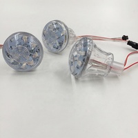Cabochon RGB DMX contrôlé par point, 60mm, 18 LED, DC24V, IP68, CRI 90 élevé, garantie 2 ans pour manèges de parcs d'attractions PC/PVC