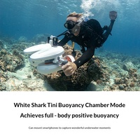 Propulseur sous-marin portable White Shark Tini à conception modulaire transfrontalière pour la natation et les jeux aquatiques