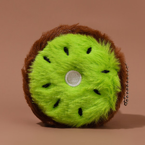 Llavero de Peluche Kawaii Personalizado de Algodón Supersuave de 10 cm con Frutas Bordadas: Fresa, Sandía, Naranja, Kiwi - Product Image 5