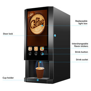 Comercial totalmente automático <span class=keywords><strong>maquina</strong></span> de café expendedora caliente público eléctrico inteligente Espresso 100 taza máquina expendedora de café - Product Image 5