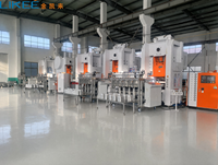 Machine automatique de fabrication de barquettes en aluminium robuste de 80 tonnes à structure en H pour barquettes de 660 ml avec PLC Mitsubishi LK-T80