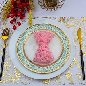 Décorations <span class=keywords><strong>de</strong></span> <span class=keywords><strong>table</strong></span> pour événements, fêtes, mariages, anniversaires, Noël, <span class=keywords><strong>chemin</strong></span> <span class=keywords><strong>de</strong></span> <span class=keywords><strong>table</strong></span> en maille fine dorée métallique scintillante - Product Image 3