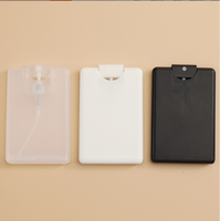 Bouteilles de parfum en plastique PP de 20 ml avec logo personnalisé, format carte de crédit, mini flacon de voyage en forme de carte, vaporisateur de parfum à fine brume