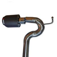 Tuyau d'échappement modifié pour voiture avec embouts en fibre de carbone, embout à clipser en acier inoxydable 304 pour Civic FC1 1.5T berline 10e génération