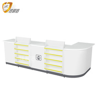 Comptoir de caisse personnalisé Jiachenxin JCX-SYT pour supermarché, table de caissier en acier, design pour magasin pratique