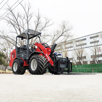 4-Rad-Antrieb Mini-Ladlader DY50 kleiner Bauernhof-Gardenlader zu verkaufen