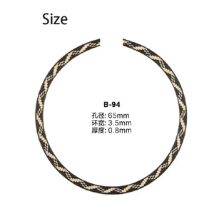 B-94 65*3.5*0.8mm bois décalcomanie incrustation son trou <span class=keywords><strong>guitare</strong></span> décalcomanies ukulélé Rosette <span class=keywords><strong>pour</strong></span> ukulélé accessoires - Product Image 4