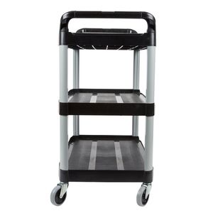 DB Large Black 3-Tier Food <b>Trolley</b> Mechanic <b>Kitchen</b> <b>Storage</b> Waste Cart - Product Image 4