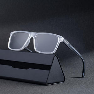 Lunettes de soleil polarisées Lafuma Square Frame pour hommes, noires, UV400, monture en métal PC, verres TAC, protection solaire extérieure - Product Image 5
