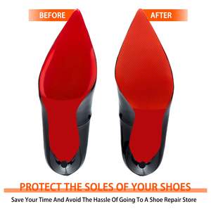 Semelles de haute qualité pour talons rouges, sport et confort, semelles en silicone antidérapantes, protège-semelles compatibles avec les chaussures à talons hauts - Product Image 6