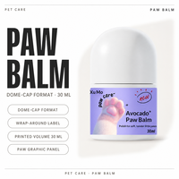 Baume pour pattes d'animaux en roll-on 30 ml, crème hydratante à l'avocat pour les pattes sèches et gercées des chiens, des chats et des chiots