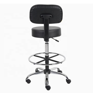 CA industriel <span class=keywords><strong>noir</strong></span> hôpital mobilier <span class=keywords><strong>de</strong></span> laboratoire dentaire et médical chaises <span class=keywords><strong>de</strong></span> <span class=keywords><strong>bar</strong></span> à hauteur réglable tabourets <span class=keywords><strong>de</strong></span> <span class=keywords><strong>bar</strong></span> avec roues repose-pieds - Product Image 3