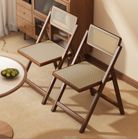 Chaise pliante en bambou STG, simple, marron, en rotin, pliable, pour mariage, jardin, tabouret pour la maison, salon, restaurant, meubles