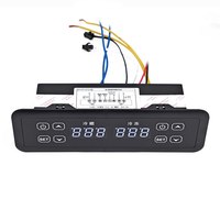Controlador de Temperatura Digital Programable de Panel Grande y Doble Ventana KT-502, Gestiona el Compresor y la Congelación