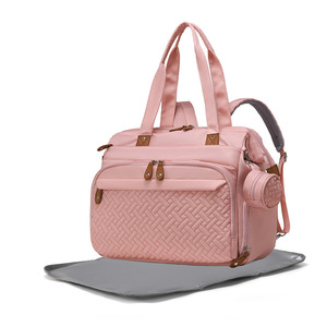 Bolsa de Maternidade Portátil Oxford Fashion para Mães e Mochila de Ombro Duplo Grande Capacidade com Fecho de Zíper para Armazenamento de Fraldas - Product Image 6