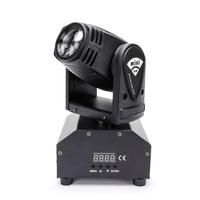 Mini projecteur de scène à tête mobile LED RGBW 4-en-1 10W avec puces importées 11/13CH, contrôle DMX512 et activé par la voix, fonction de balayage 540/270, IP33