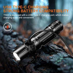 Lampe torche LED rechargeable Superfire TN02 20W, batterie 18650, charge USB-C, queue magnétique, lampe tactique portable - Product Image 3